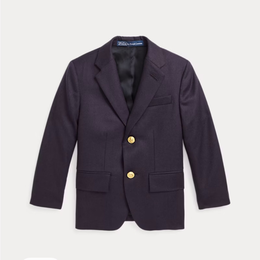 Wool  Kids Navy Blazer Polo by Ralph Lauren
